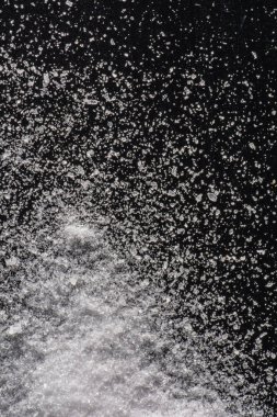 Deniz tuzu deseninin yakınçekimi, gıda arka planı 