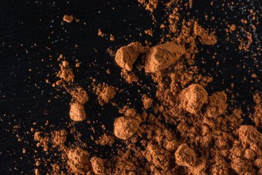 Tarçın tozu, gıda arka plan Closeup 