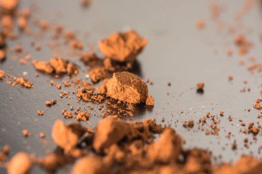 Tarçın tozu, gıda arka plan Closeup 