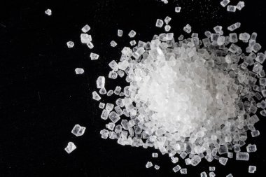 Deniz tuzu deseninin yakınçekimi, gıda arka planı 