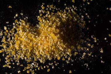 Köri tozu, gıda arka plan closeup 