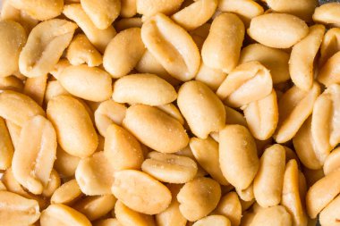 Soyulmuş yerfıstığı desenine yakın çekim 