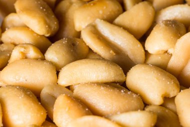 Soyulmuş yerfıstığı desenine yakın çekim 