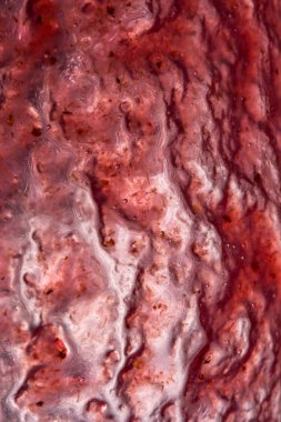 Closeup of polyurethane foam pattern, industrial background 