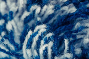 Mavi kumaş dokusuna yakın çekim