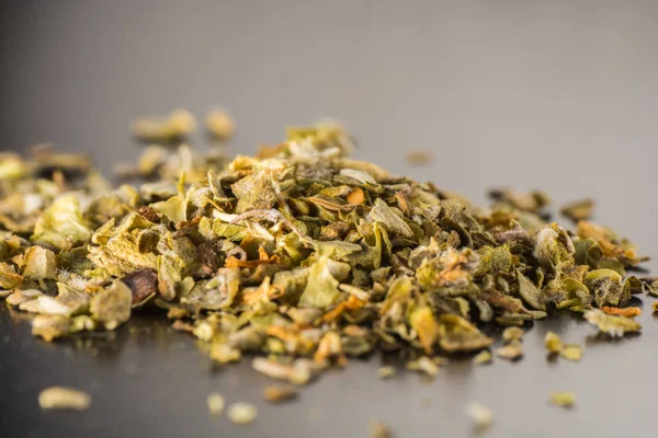 Kuru mercanköşk, gıda arka plan Closeup 