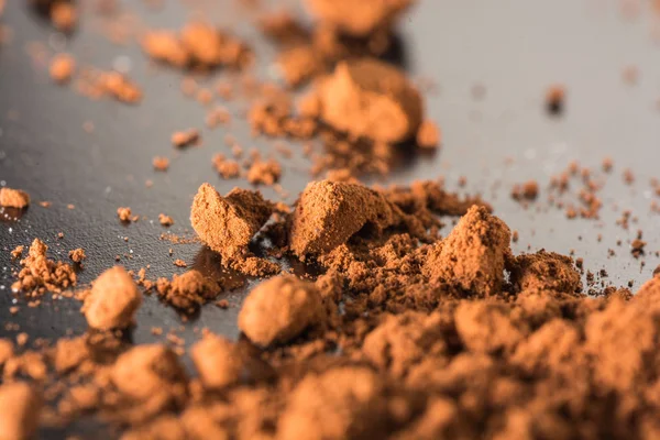 Closeup of cinnamon powder, food background