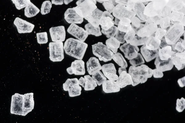 Deniz tuzu deseninin yakınçekimi, gıda arka planı 