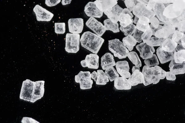 Deniz tuzu deseninin yakınçekimi, gıda arka planı 