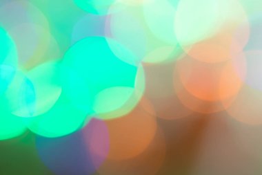 Renkli bokeh ışıkları, soyut arka plan 