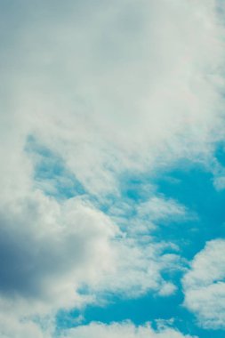 Bulutlu gökyüzü desen manzara, doğa arka plan 