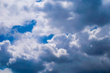 Bulutlu gökyüzü desen manzara, doğa arka plan 