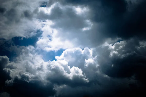 Vacker Utsikt Över Molnigt Himmel Mönster Natur Bakgrund — Stockfoto