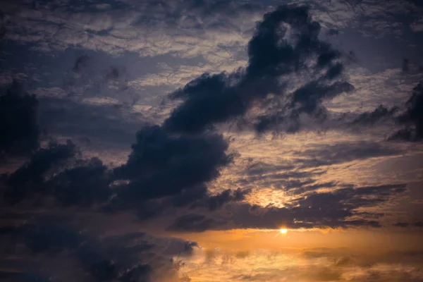 Vista Panorâmica Padrão Céu Nublado Fundo Natureza — Fotografia de Stock