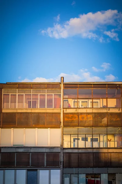 Exterior Blocos Apartamentos Antigos — Fotografia de Stock