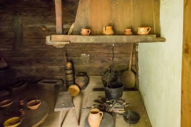 Geleneksel bir Romen evinin içi