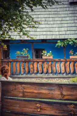 Eski köyde geleneksel evin görünümü