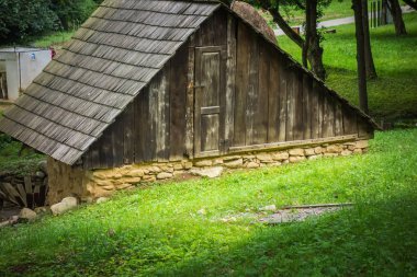 Eski köyde geleneksel evin görünümü