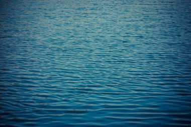 Gündüz vakti gölette dalgaların yakınlaşması 