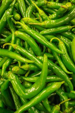 Taze biber desenine yakın çekim, yemek geçmişi. 