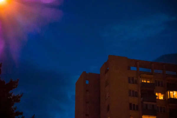 Exterior Old Apartment Blocks — Stock Photo, Image