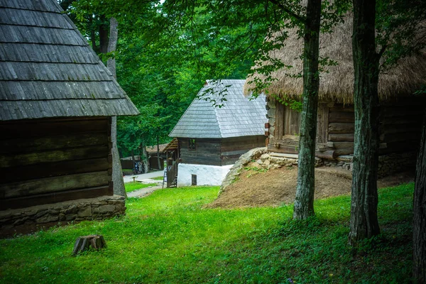 Vista Della Casa Tradizionale Vecchio Villaggio — Foto Stock