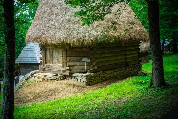 Vista Della Casa Tradizionale Vecchio Villaggio — Foto Stock