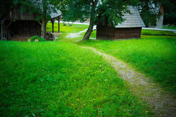 View of traditional house at old village