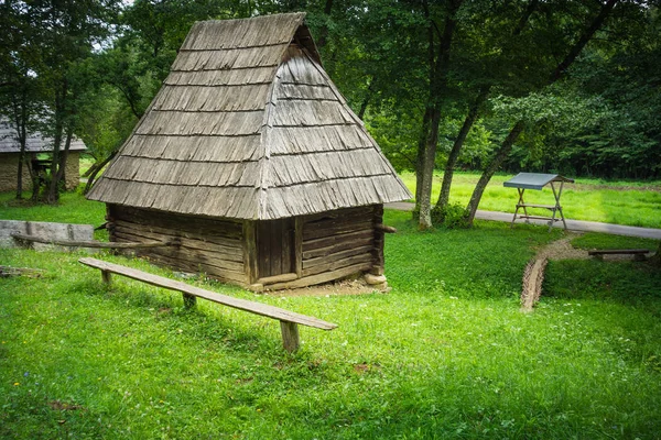 Vista Della Casa Tradizionale Vecchio Villaggio — Foto Stock