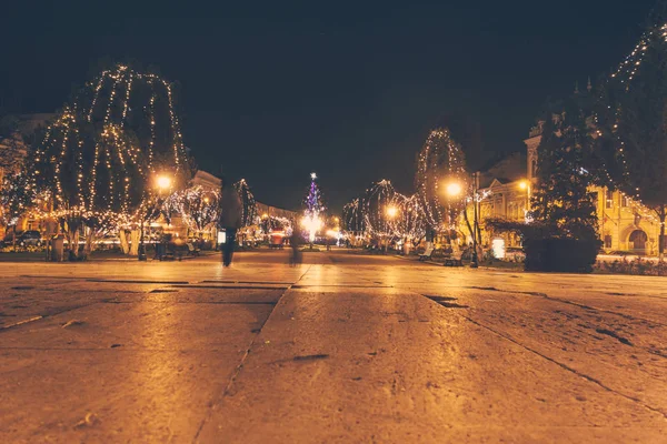 Nighttime View Winter Fair — стоковое фото