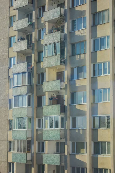 Exterior Old Apartment Blocks — Stock Photo, Image