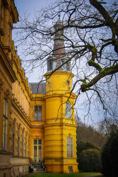 Stary Dworek Ciągu Dnia — Zdjęcie stockowe