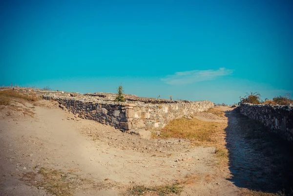 Rovine Antica Fortezza Durante Giorno — Foto Stock