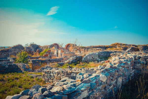 Ruinas Antigua Fortaleza Durante Día — Foto de Stock