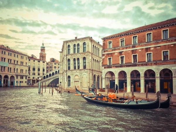 Beleza Veneza Edifícios Entre Rio Durante Dia — Fotografia de Stock