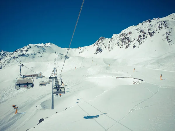 Sion Svizzera Novembre 2018 Veduta Panoramica Della Pista Sci Svizzera — Foto Stock