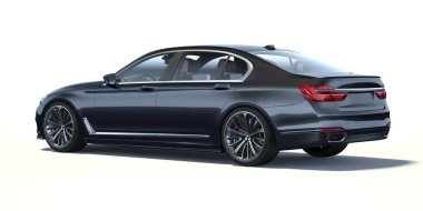 Markasız, jenerik konsept bir arabanın 3 boyutlu çizimi