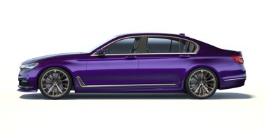 Markasız, jenerik konsept bir arabanın 3 boyutlu çizimi