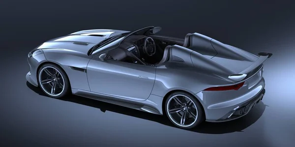 Rendering Una Concept Car Generica Senza Marchio — Foto Stock