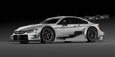 Markasız, jenerik konsept bir arabanın 3 boyutlu çizimi