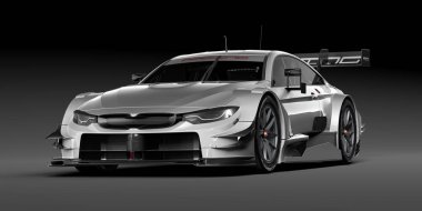 Markasız, jenerik konsept bir arabanın 3 boyutlu çizimi