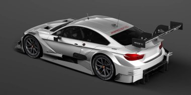 Markasız, jenerik konsept bir arabanın 3 boyutlu çizimi