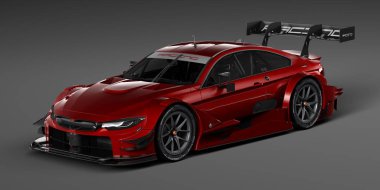 Markasız, jenerik konsept bir arabanın 3 boyutlu çizimi