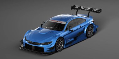 Markasız, jenerik konsept bir arabanın 3 boyutlu çizimi