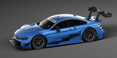 Markasız, jenerik konsept bir arabanın 3 boyutlu çizimi