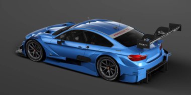 Markasız, jenerik konsept bir arabanın 3 boyutlu çizimi