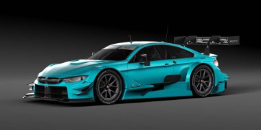 Markasız, jenerik konsept bir arabanın 3 boyutlu çizimi