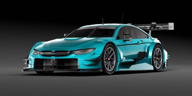 Markasız, jenerik konsept bir arabanın 3 boyutlu çizimi