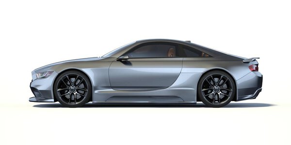 3D рендеринг брендового концепт-кара в студийной среде