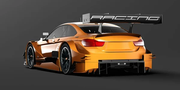 Rendering Brand Less Generic Concept Racing Car Studio Environment — Stock Photo, Image
